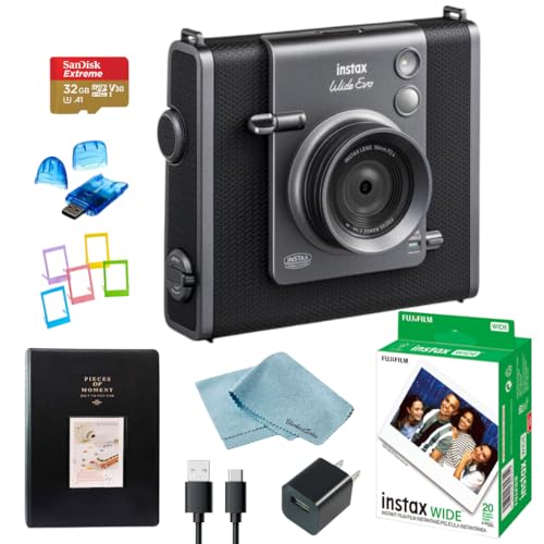 Fujifilm Instax Wide EVO Hybrid Instant Film Camera Bundle