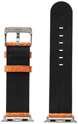 Hadley Roma Ap1000Uag38W 38Mm Apple Strap Alligator Mte Leather Alligator Orange Watch Strap #TOP1