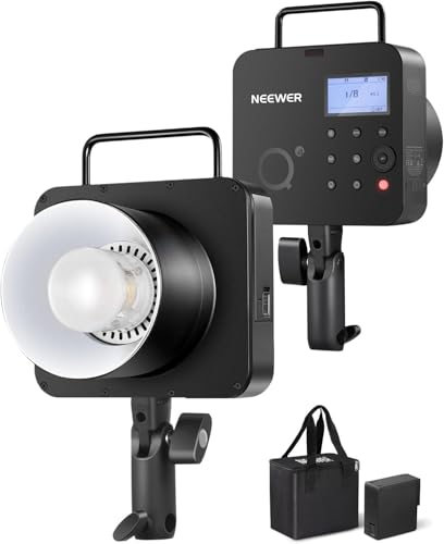NEEWER Q4 400 Ws 2,4G TTL Studioblitz (NEUES AUSSEHEN), 1/8000 HSS 2800mAh batteriebetriebenes Blitzlicht Fotografie Monolight 30W Einstelllampe/400...