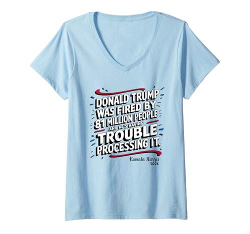 Womens Kamala Harris Debate Quote Presidential 2024 Election V-Neck T-Shirt