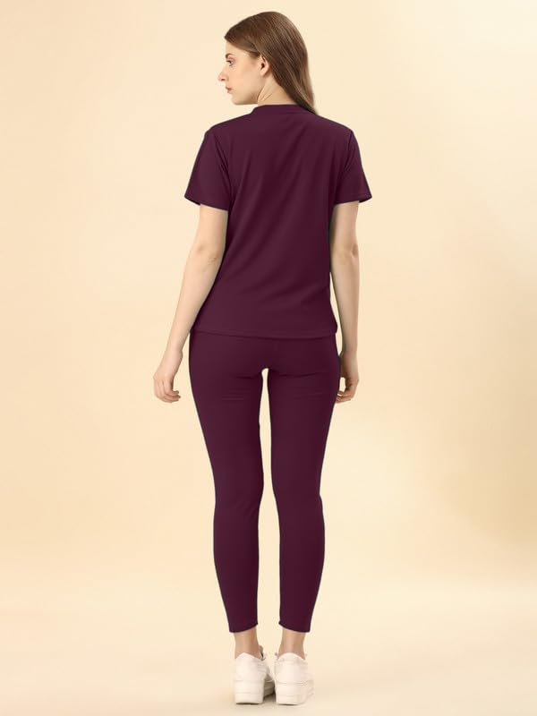 Image of DTR FASHION Cotton Blend Styled With Solid Lining Tracksuit | Co-ord Set For Women| Active Wear Suit Set For Women