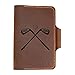 Turbosnail Personalized Leather Golf Scorecard Holder Cover, Handmade Yardage Book Cover Holder With Pencil Holder, Custom Leather Yardage Book Cover Holder, Golf Gift
