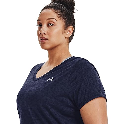 Image of Under Armour Plus Size Tech Solid Short Sleeve V-Neck