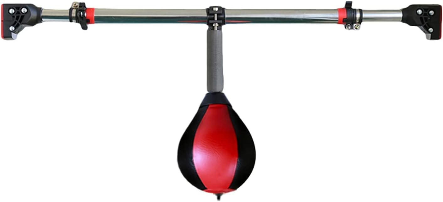 Speed Bag for Boxing, Hanging Punching Speed Bag with Adjustable Horizontal Bar, Doorway Boxing Reflex Ball for Man Woman Teenager Child, Exercise & Fitness Equipment