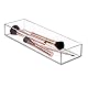 iDesign Schubladenorganizer, mittelgroßer Schubladeneinsatz aus Kunststoff für Besteck und andere Utensilien, Aufbewahrungsbox, durchsichtig, M: 10,2 cm x 30,5 cm