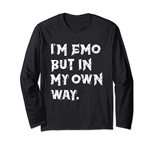 Emo Gótico Soy Emo Pero A Mi Manera Gótico Oculto Manga Larga