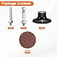 QUARKZMAN 23-teiliges Quick Change Discs Set 2 Roll Lock Schleifscheiben mit 1/4 Schaft Pad Halter 36 Körnung Oberflächenkonditionierungsscheibe für Polieren Rostentfernung