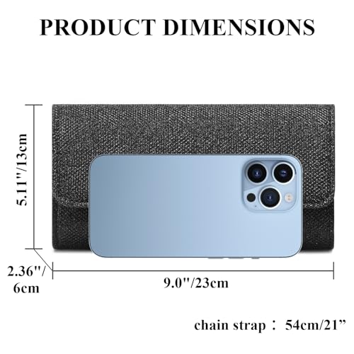 Image of RNIEGA Clutch Purses for Women, Evening Bag with Detachable Chain Ladies Sparkling Party Handbag Wedding Bags