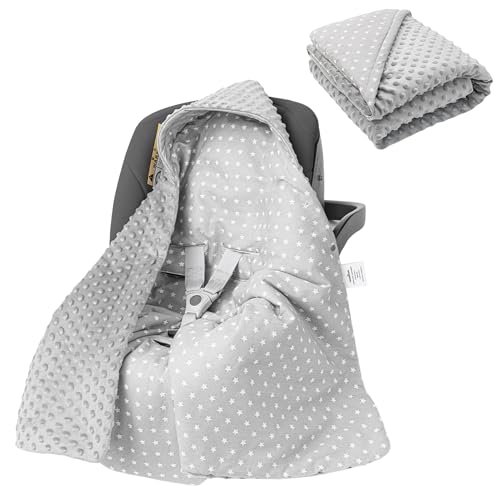 homeRank® Einschlagdecke Babyschale [Doppelseitig für Sommer & Winter!] -...