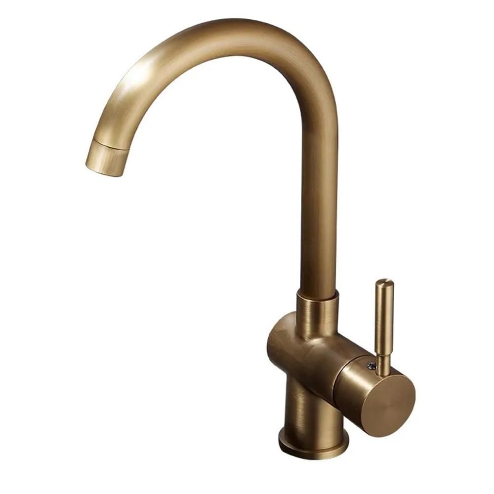 Robinet antique en laiton HD008 pour lavabo de salle de bain et cuisine