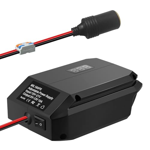 Convertisseur Milwaukee 18V vers 12V abaisseur avec allume-cigare pour robotique et DIY