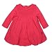 Burt's Bees Baby Baby Girls' Long Sleeve Organic Bubble Dress, Magenta Maple, 24 Months