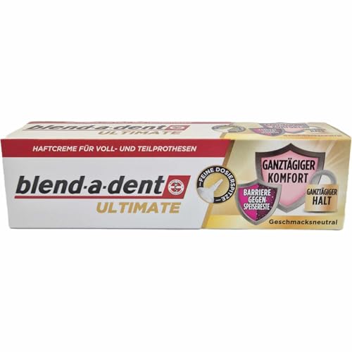 usy Bundle für Blend-a-dent Ultimate Haftcreme 3er Pack (3x40g Packung) + usy Block
