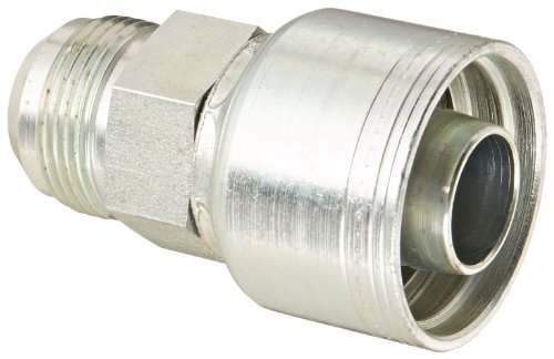 Image of Aeroquip 1AA16MJ16 Carbon Steel Global TTC (Thru the Cover) Crimp Hose Fitting Male SAE, Straight, 1 inch Hose ID, 1-5 /16 inch - 12 Thread