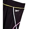 Reebok Girls' Leggings Multipack - 4 Pack Performance Stretch Pants Kids Clothing Bundle, Size 7, Rainbow Tie Dye/Black