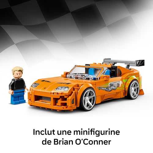LEGO Speed Champions La Toyota Supra MK4 de Fast and Furious - Jouet Voiture - Maquette avec Minifigurine de Brian O'Conner - Cadeau STEM pour Garçon dès 10 Ans ou Ado Fan du Film 77260