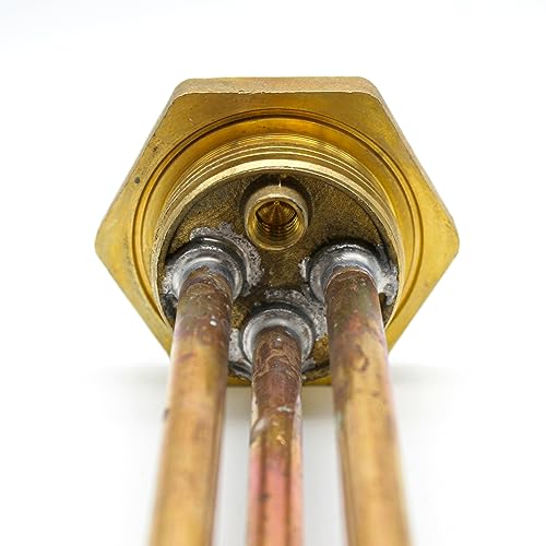 Miniatura 5 de Doja Barcelona Resistencia Calentar Agua 1200w Pack 1 Resistencia Termo Electrico Larga 300mm Calentador De Agua Electrico Cobre Para Termo Electrico 50 Litros, Deposito Agua, Calentador