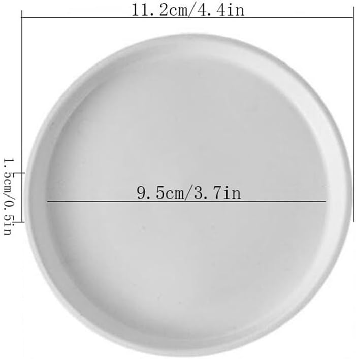 Flower Tray, Home Gardening Plastic Pot Tray Indoor Outdoor Round Plant Saucer Base,Planter Trays(Red,Small)