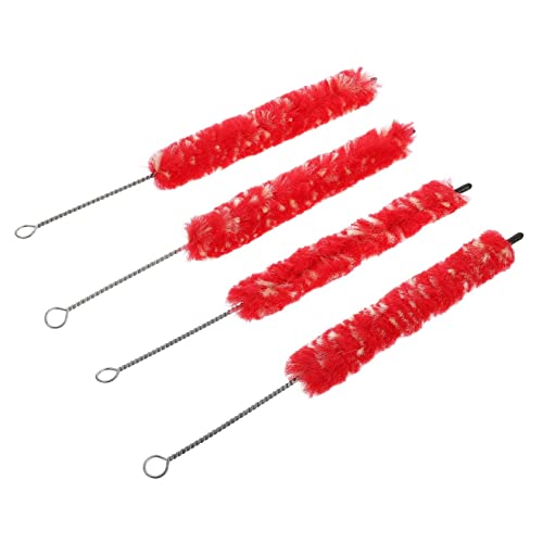 Garneck Brush Cleaner 4 Pieces Practical Woodwind Instrument Cleaning Brush Portable Random Color
