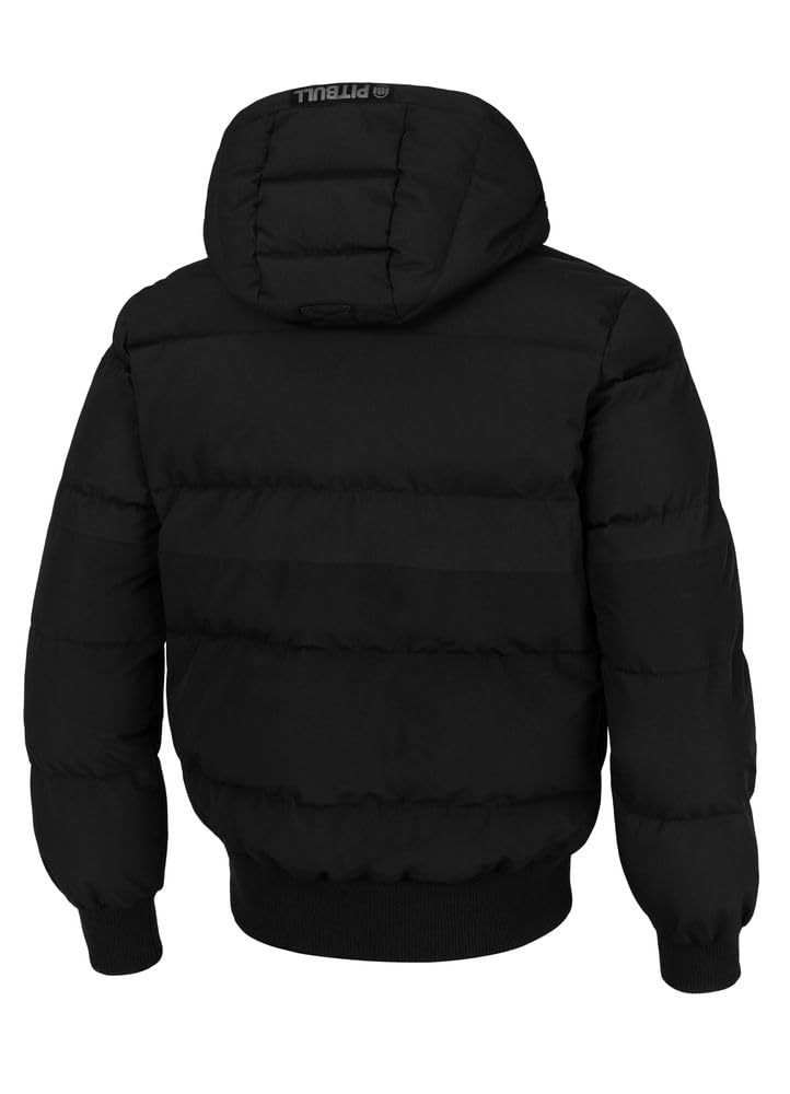 PITBULL Herren Stepp-Winterjacke mit abnehmbarer Kapuze Männliche Winter Jacke mit Kapuze Patton Rip-Stop Gewebe Winterjacke