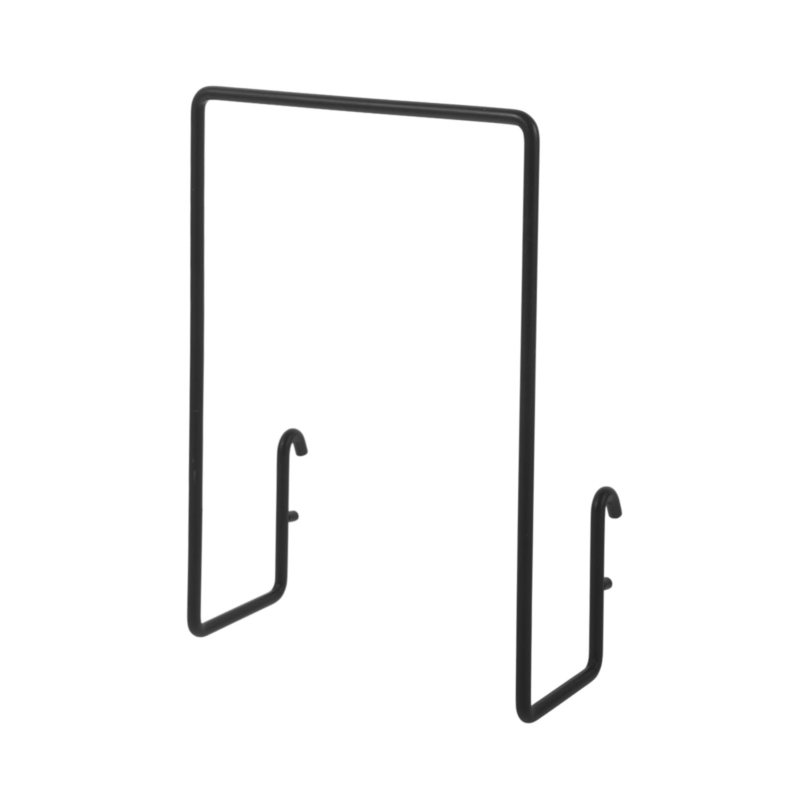 Unomor Wall Storage Rack Pegboard Hangers Attachments Slot Hole Mount Shelve Organizer Steel Pegboard Storage Shelf Peg Board Accessories Grid Shelf Pegs for Hooks Color Black Iron