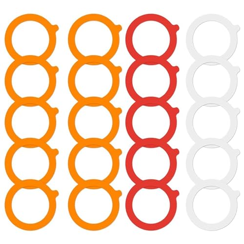 BUBEFSKD Confezione da 20 guarnizioni in gomma di ricambio per occhiali, guarnizioni anelli in silicone per bocca regolare in scatola guarnizioni di ricambio riutilizzabili in silicone