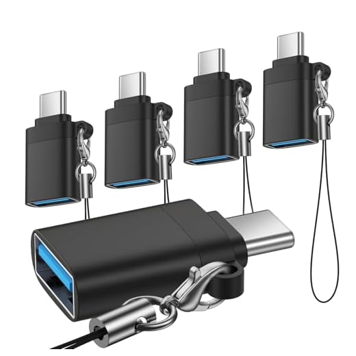 USB C to USB 3.0 Adapter 5Pack USB C Male to Female OTG Converter for Google Pixel 10A 10 Pro XL 10 Pro Fold 10 9A 9 8 7 6 Pro,OTG Adapter for Android Replacement for Samsung Galaxy S25 S24 S23 S22