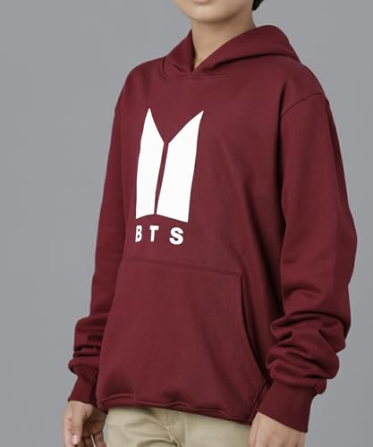 Image of KYDA KIDS Boys Cotton Regular Fit Hooded Neck Hoodies - Sweatshirt with Hoodies Full Sleeves Winter Wear, Long Sleeve Sweatshirts for Boys
