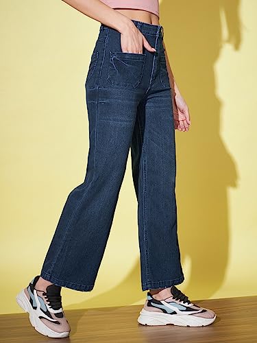 Image of GUTI Womens High Rise Ankle Length Jeans