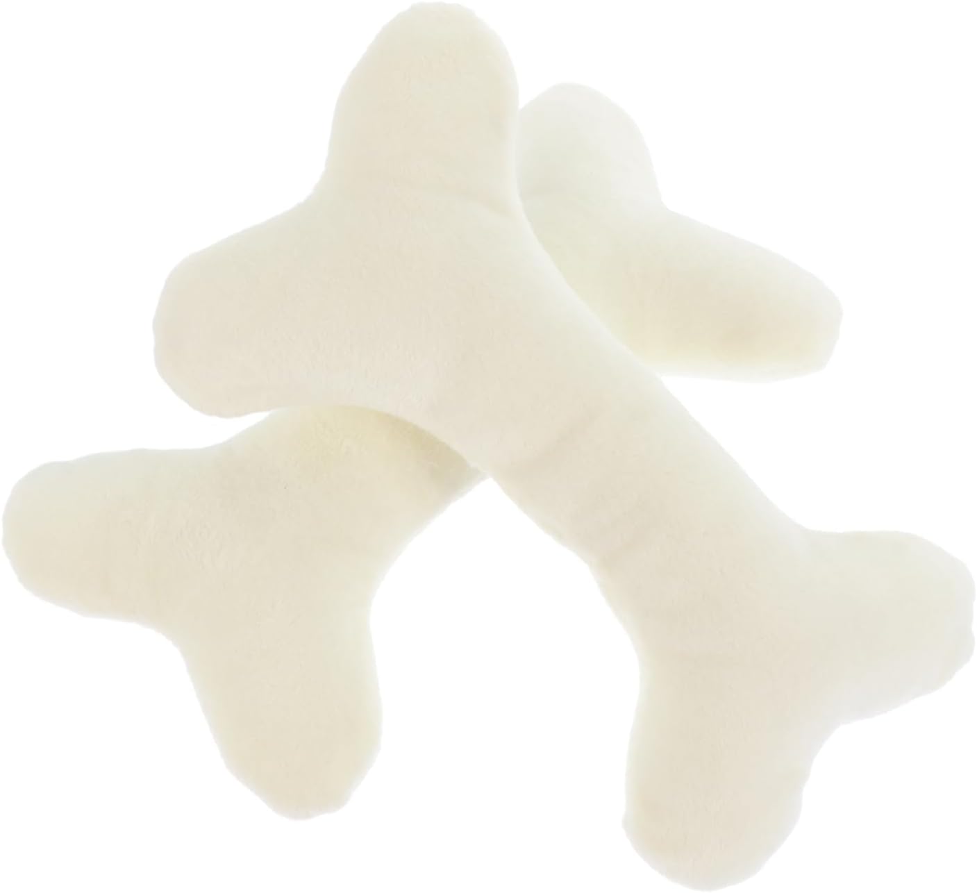 OUNONA 2pcs Simulation Bone Pillow Plush Doll Bone Shape Throw Pillow for Home Decor Sofa and Car Use