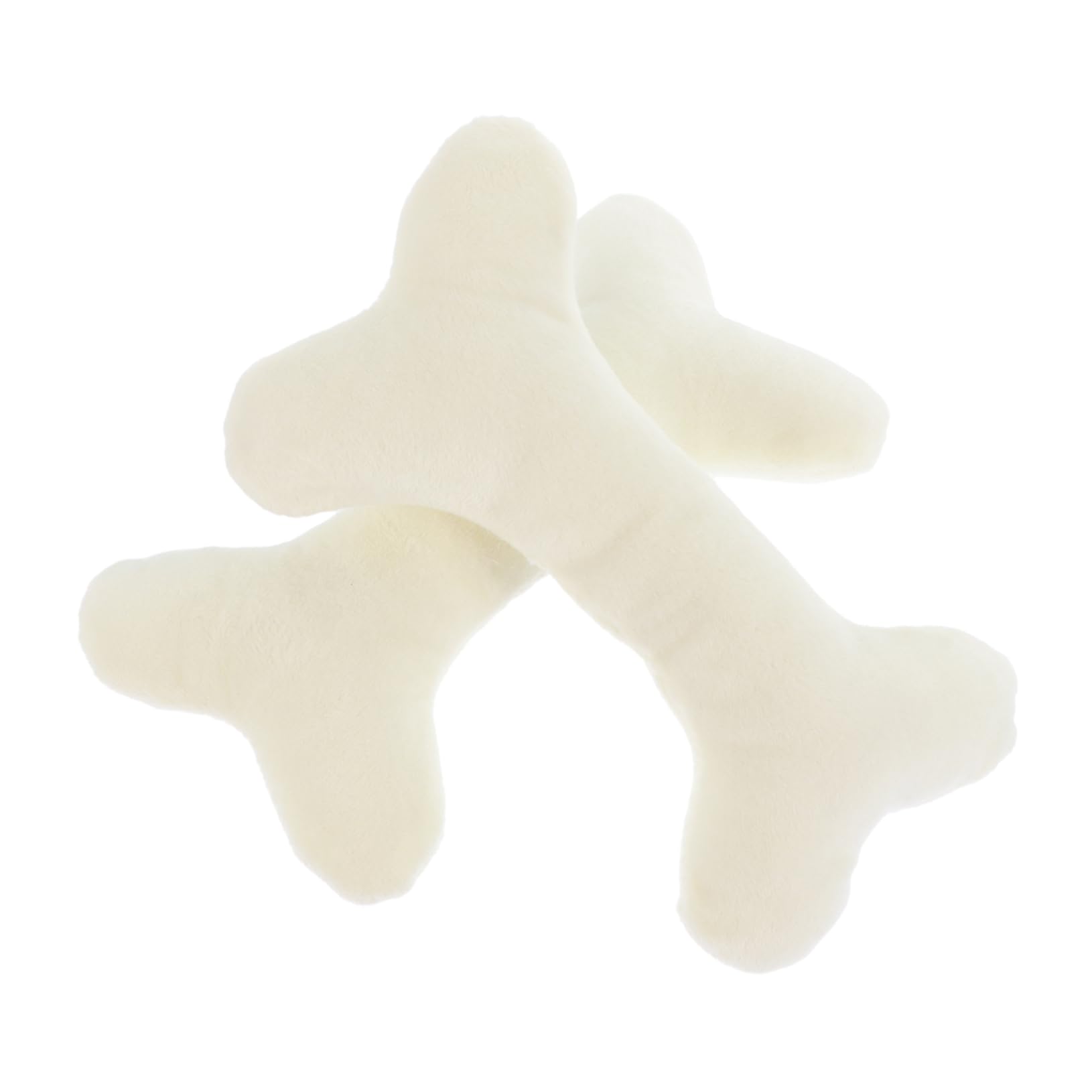 OUNONA 2pcs Simulation Bone Pillow Plush Doll Bone Shape Throw Pillow for Home Decor Sofa and Car Use