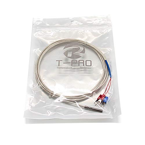 T-PRO RTD PT100 Temperature Sensors Three-wire Systemï¼ŒStainless Steel Probe(4Ã—30MM) Range:-50â„ƒ-200â„ƒ (10Feet)
