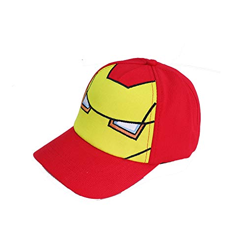 Toddler Baseball Hat Kids Protective Cartoon Baseball Caps Hip Hop Cool Hats for Boys and Girls 2-8 Years (red)