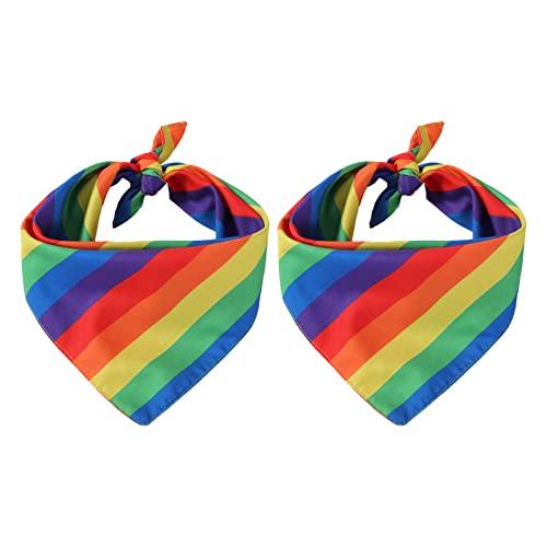 3 Pcs bandana orgulho arco-íris 2 - Faixa arco-íris para uso diário - Artigos festa para festa LGBT,