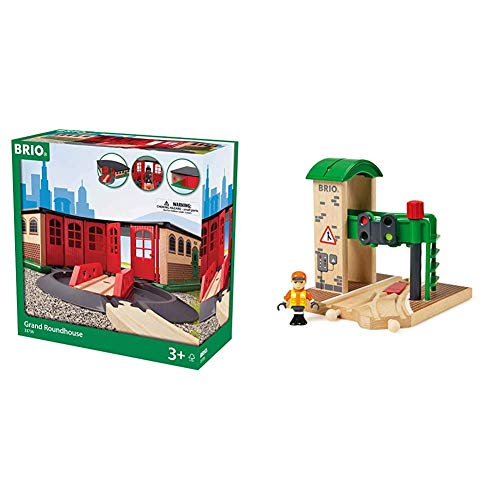 Crazy Clearance BRIO World - 33736 Grand Roundhouse  2 Piece Toy Train Accessory for Kids Ages 3 and Up