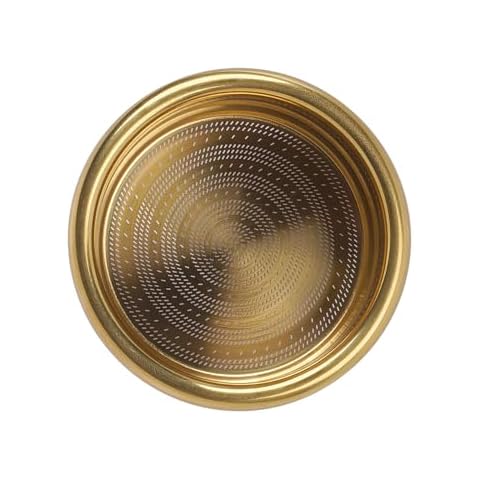 IKAPE 58mm Espresso Filter Basket, 22g High Precision Extraction Portafilter Basket, Fits for 58mm Coffee Machines(Gold) Cover