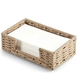 ZMZKKLL Napkin Holder for Bathroom, Woven Wicker Cotton Rope Guest Towel Holder Tray, Disposable Paper Hand Towel Holder for Bathroom Accessories, Dinner Napkin Holder for Kitchen Table Party