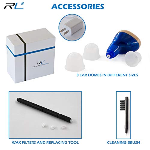 R&L Rechargeable Hearing Amplifiers C100 to Aid and Assist Hearing Difficulties of Adults and Seniors, Rechargable Digital Device, Ideal for Conversation and Watching TV - Thumbnail 4