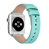 SLIFTER Compatible for Apple Watch Band Leather Series SE 6 5 4 3 2 1 for Women Men Girls Ladies...