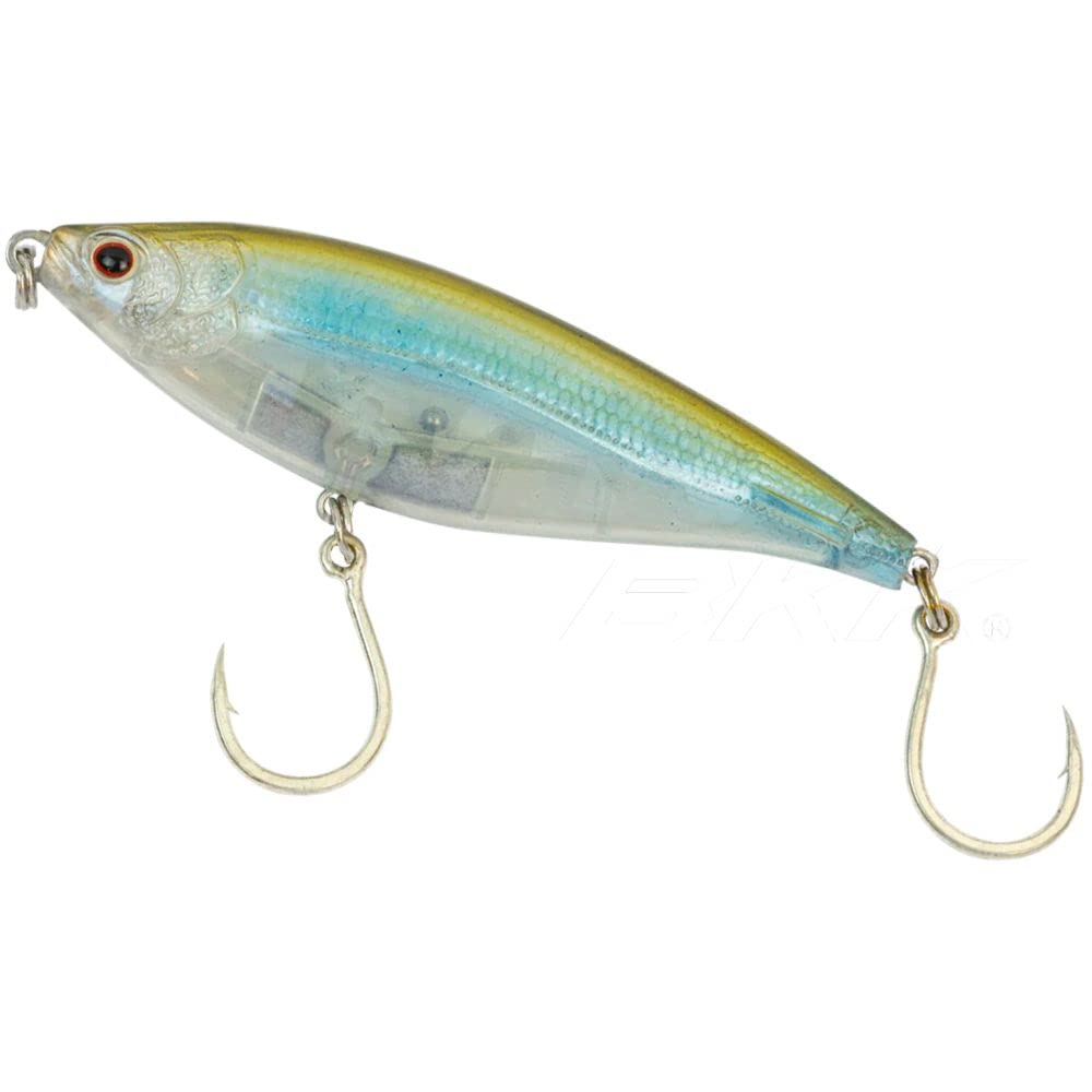 Nomad Design Madscad 90 Slow Sinking SW Twitchbait - Ideal for Snook, Striped Bass - BKK Diablo 5X Singles 1/0 Hooks, 3 1/2 inch - 3/4 oz