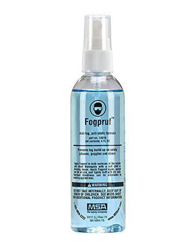MSA 13016 FogPruf Lens Cleaner - 4 Oz Spray Bottle,