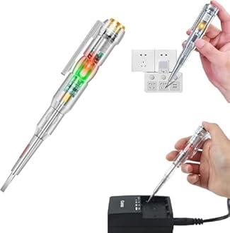 High-Brightness Intelligent Voltage Tester Pen – Multi-Function LED Test Pen with Screwdriver, Non-Contact Electric Power Detector for AC/DC Voltage Testing (1Pcs)