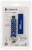 kingston dt se9 g2 datatraveler 16gb usb-stick 3.0 FIPS 197-zertifiziert Kingston DataTraveler 2000 - DT2000/16GB verschlüsselter USB 3.0 Speicher (mit Tastatur)