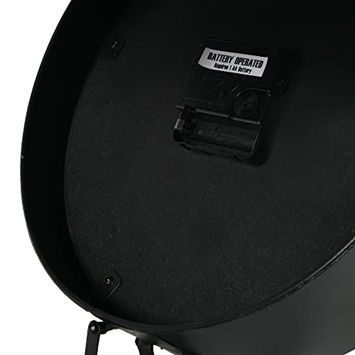 Creative Co-Op Decorative Vintage Reproduction Enameled Scale Wall Clock, White And Black #TOP6