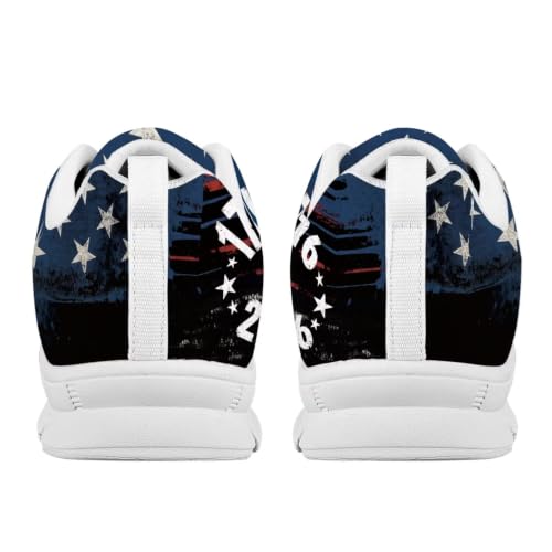 Image of GIFTPUZZ Mens Lace Up Athletic Trainers Running Sneakers Wedge Breathable Gym Lightweight Sports Tennis Shoes