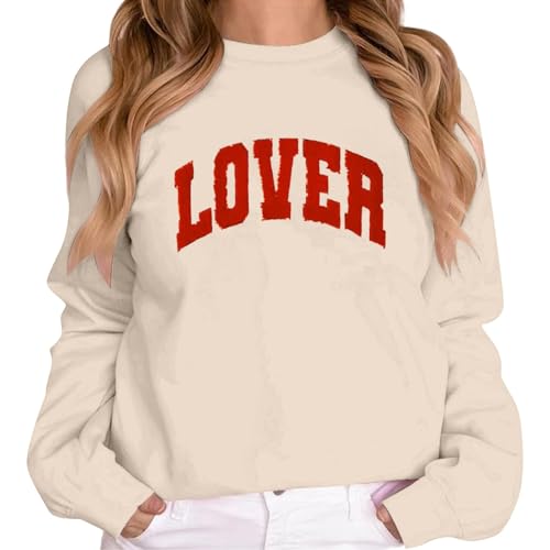 Sweat-shirt à manches longues imprimé Noël tendance vêtement décontracté col rond pour femme