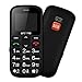 artfone CS181 Seniorenhandy Ohne Vertrag, Dual SIM 2G GSM Handy mit Großen Tasten, SOS Notruftaste, Taschenlampe, Großtastenhandy mit Ladestation,800mAh Akku, FM-Radio,1,77 Zoll Farbdisplay, Schwarz