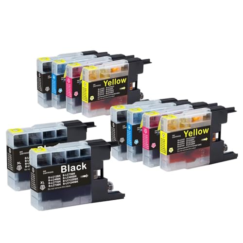 Brother LC12-4pk 純正互換インクカートリッジ 10個セット ブラ