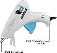 Vista 4 de BLACK+DECKER - Kit de pistola de pegamento caliente, color blanco (BDHT70001)