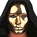 Produktbild CARNIVAL TOYS S.R.L. Gold glänzende Maske für Erwachsene